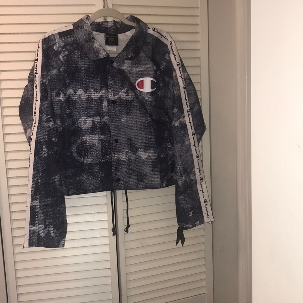 🔥Champion Cropped Coaches Jacket.🔥 - Picture 6 of 8